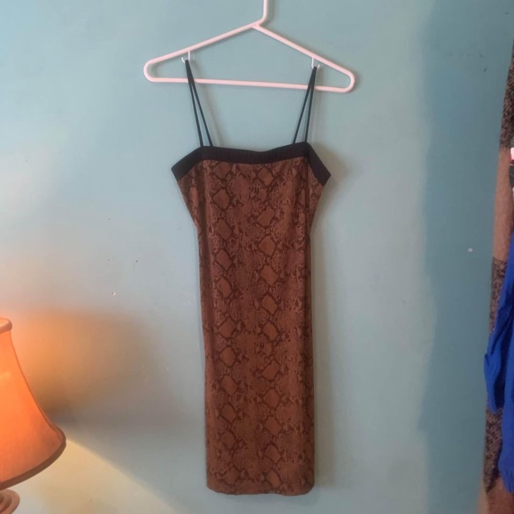 SNAKESKIN Y2K DRESS